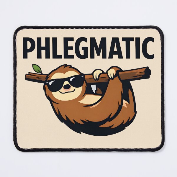 Item preview, Phlegmatic Funny Sloth Introvert Chill Personality designed and sold by Michalsky99.