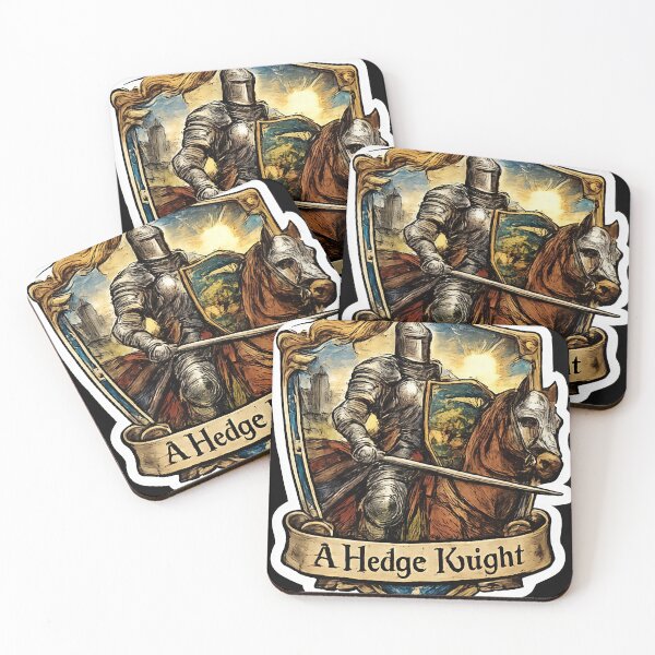 Item preview, The Hedge knight Heraldic Shield Sticker | Medieval Fantasy Tree & Shooting Star Emblem designed and sold by Funky Phantom.