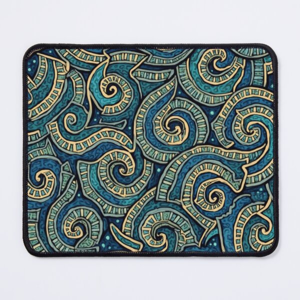Item preview, New Zealand Māori Paua Pattern Koru Design 801 designed and sold by GrinGalore.