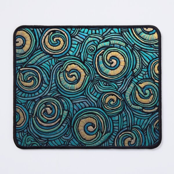 Item preview, New Zealand Māori Paua Pattern Koru Design 802 designed and sold by GrinGalore.