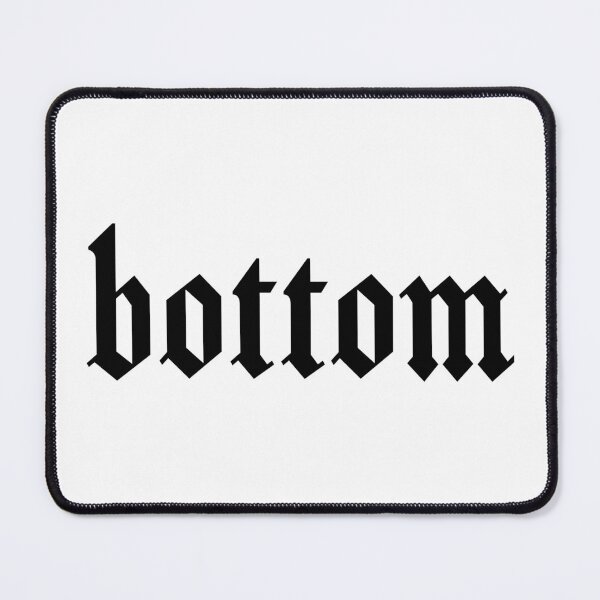 Item preview, Gay Top and Bottom LGBTQIA Pride Medieval Typography designed and sold by HIGHDIE STUDIOS.