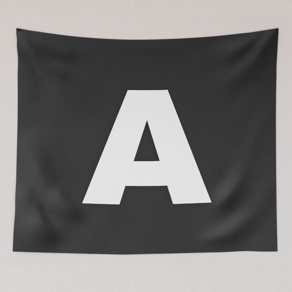 Item preview, A — White Minimal Bold Type Statement designed and sold by WORDPAUSE.
