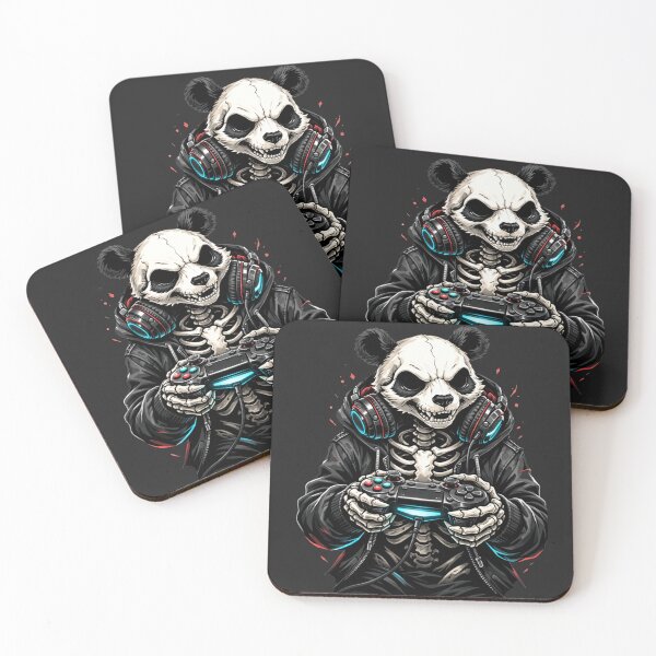 Item preview, Panda Skeleton Gamer – Competitive Neon Gaming Aesthetic Art designed and sold by ColorSplash123.