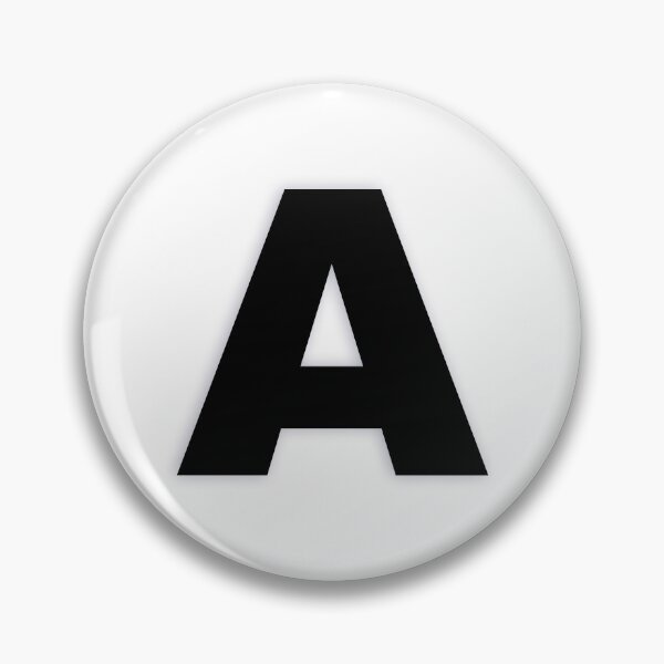 Item preview, A — Black Minimal Bold Type Statement designed and sold by WORDPAUSE.