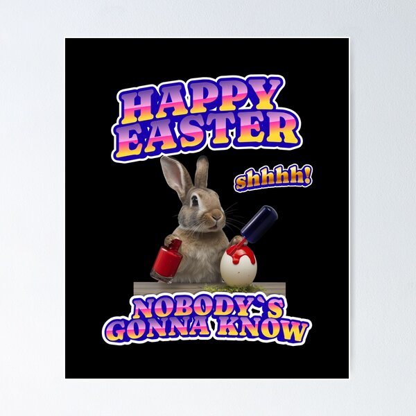 Item preview, Happy Bunny painting Easter egg with nail polish designed and sold by mama-creative.