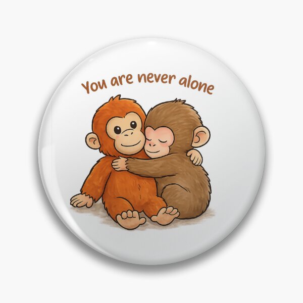Item preview, Punch Monkey You Are Never Alone Hug designed and sold by The Engineer.