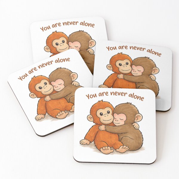 Item preview, Punch Monkey You Are Never Alone Hug designed and sold by The Engineer.