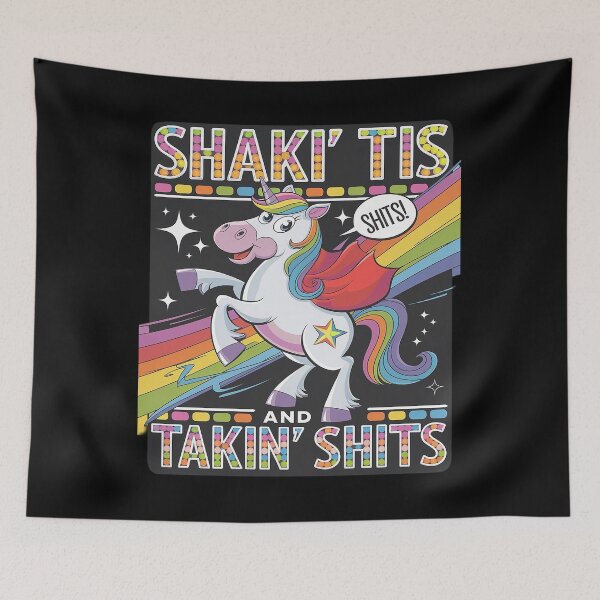 Item preview, Shakin' Tits and Takin Unicorn Dirty Adult Humor  designed and sold by angolinnArt.