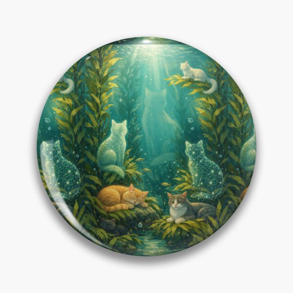 Item preview, Kelp Forest - sea art and cats designed and sold by DamioPolArt.