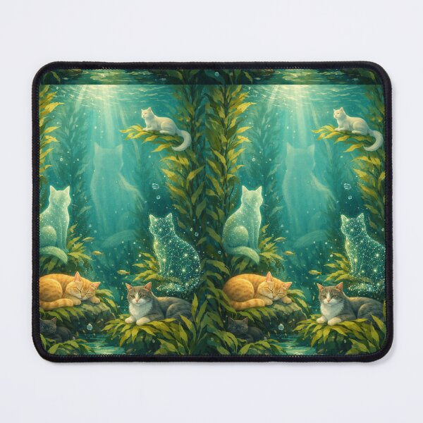 Item preview, Kelp Forest - sea art and cats designed and sold by DamioPolArt.