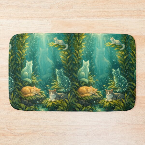 Item preview, Kelp Forest - sea art and cats designed and sold by DamioPolArt.