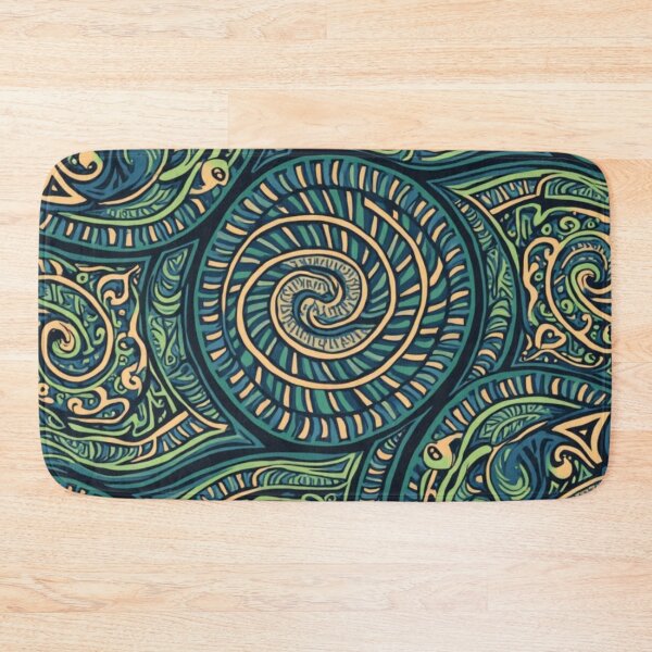 Item preview, New Zealand Māori Paua Pattern Koru Design 803 designed and sold by GrinGalore.