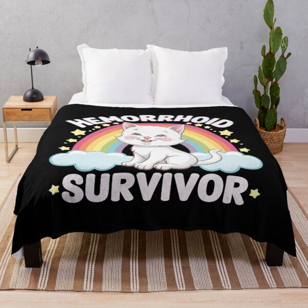 Item preview, Hemorrhoid Survivor Cat designed and sold by joyouartArt.