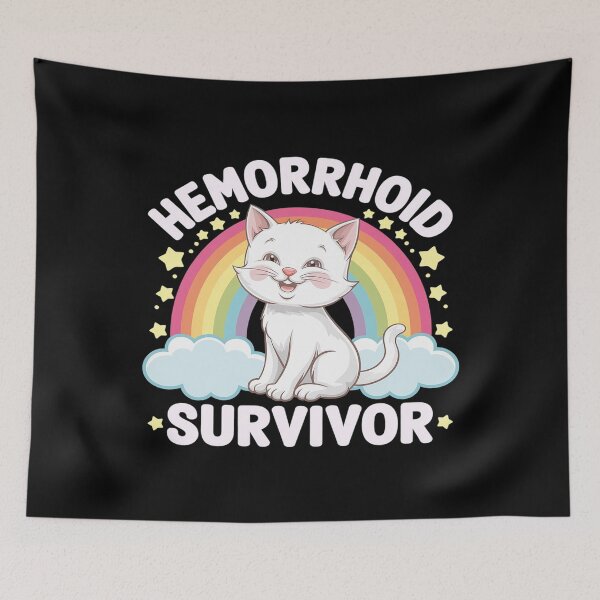 Item preview, Hemorrhoid Survivor Cat  designed and sold by joyouartArt.