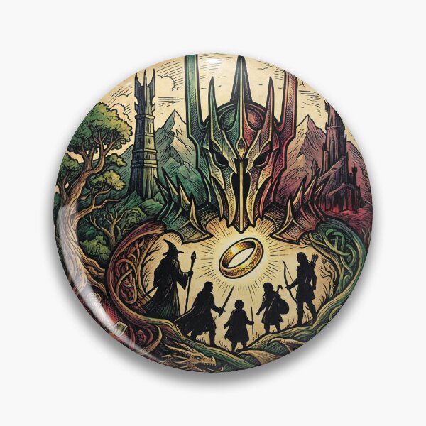 Item preview, Lord of the Rings Fellowship Silhouette Crest – Epic Group Portrait Art designed and sold by Senpaiwaves.