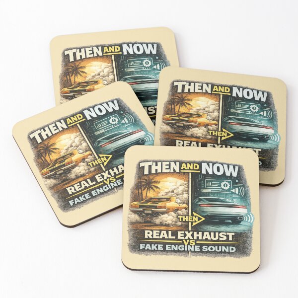Item preview, Then and Now Real Exhaust Power designed and sold by Retro Arabica.