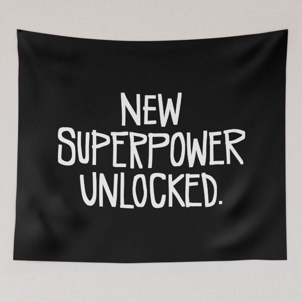 Item preview, New Superpower Unlocked – Handwritten Typography Design designed and sold by souloff.