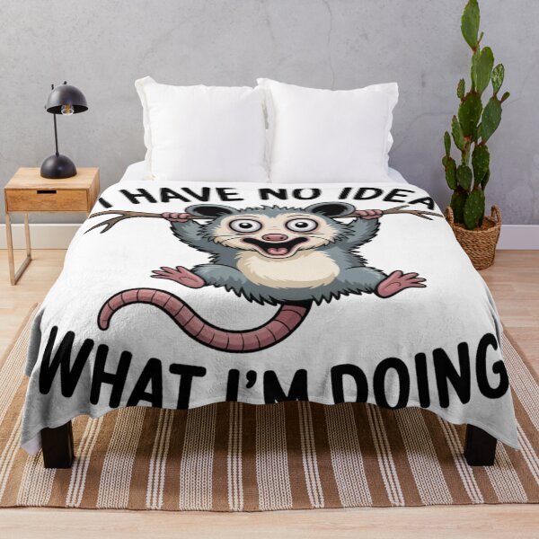 Item preview, I Have No Idea What I'm Doing - Screaming Possum Meme designed and sold by Mr-wow.
