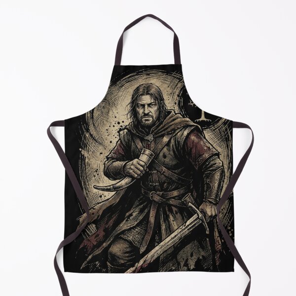 Item preview, Boromir LOTR Fan Art – Gondorian Warrior Grey Eyes Horn Portrait designed and sold by Senpaiwaves.