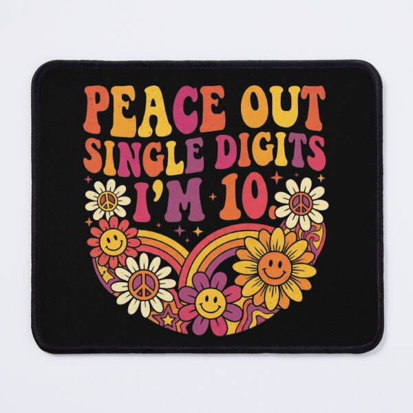 Item preview, Peace Out Single Digits I'M 10 Happy 10th Birthday designed and sold by Thread&Fable.