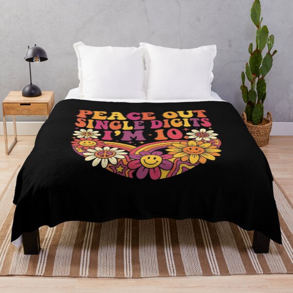 Item preview, Peace Out Single Digits I'M 10 Happy 10th Birthday  designed and sold by Thread&Fable.