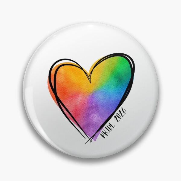 Artikelvorschau, Regenbogenherz zum Pride 2026 entworfen und verkauft von MissHPCraft.