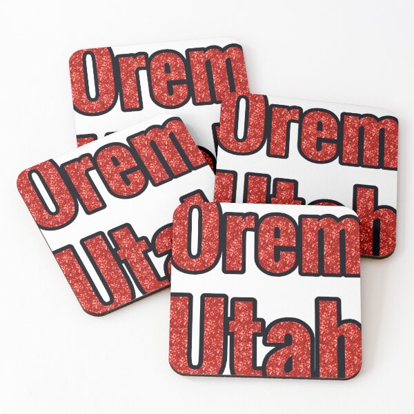 Artikelvorschau, Orem, Utah – Stadtname mit rotem Strassstein entworfen und verkauft von TheIconSmith.