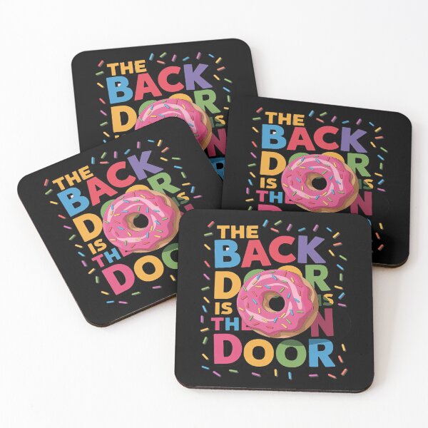Item preview, The Back Door Is The Fun Door Dirty Adult Humor Glazed Donut  designed and sold by angolinnArt.