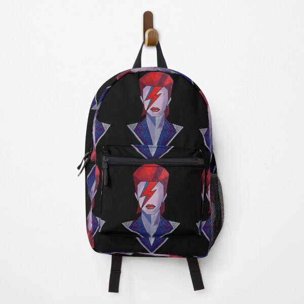 Item preview, Ziggy Stardust — Cosmic Rock Legend Fan Art | Space Galaxy Music Portrait designed and sold by Ojo de Lilith.