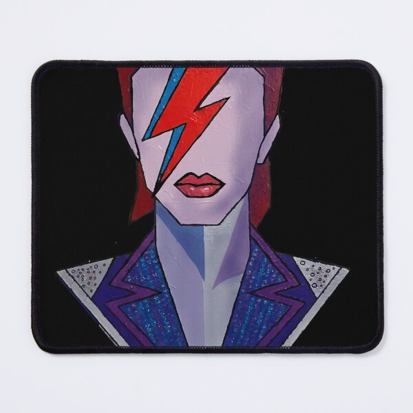 Item preview, Ziggy Stardust — Cosmic Rock Legend Fan Art | Space Galaxy Music Portrait designed and sold by  Ojo de Lilith.