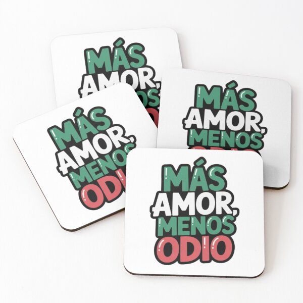 Item preview, Más Amor, Menos Odio – Bold Mexican Street Art Typography Sticker designed and sold by DITCHB .