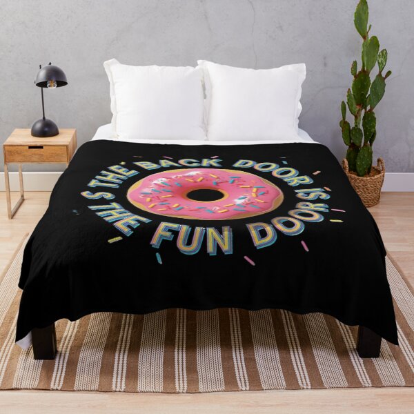 Item preview, The Back Door Is The Fun Door Dirty Adult Humor Glazed Donut designed and sold by angolinnArt.