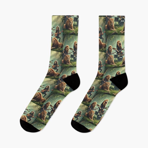 Item preview,  Lion Rock Band Jungle Art designed and sold by Dogandesighn.