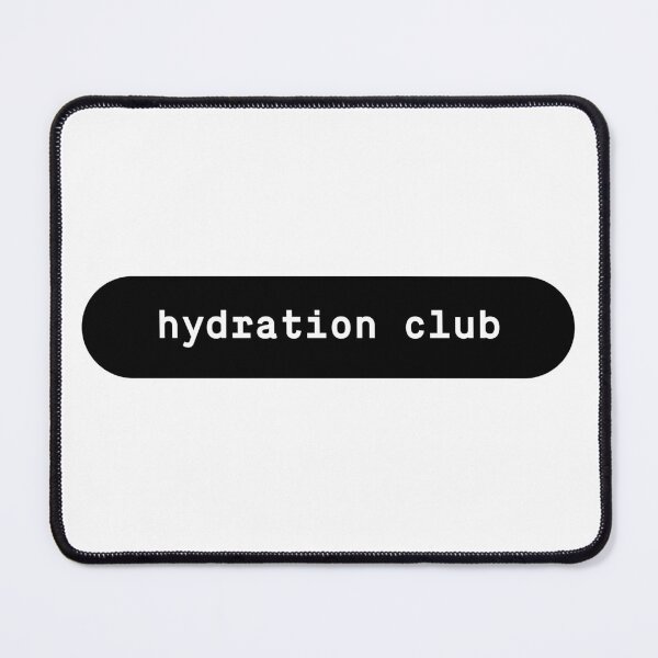 Item preview, Hydration Club Minimal Typography Sticker – Drink Water Reminder Black and White Wellness Design designed and sold by Identity Club Co.