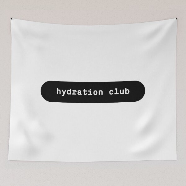 Item preview, Hydration Club Minimal Typography Sticker – Drink Water Reminder Black and White Wellness Design designed and sold by Identity Club Co.