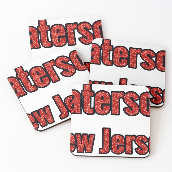 Item preview, Paterson New Jersey City Name With Red Rhinestone designed and sold by TheIconSmith.