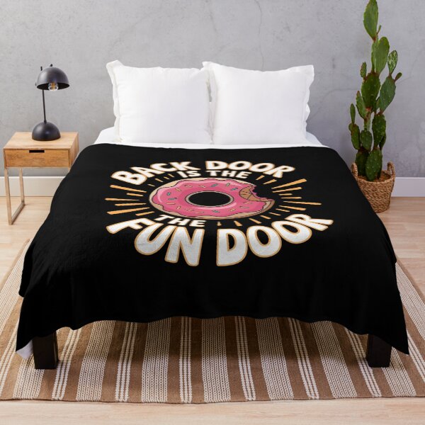 Item preview, The Back Door Is The Fun Door Dirty Adult Humor Glazed Donut1  designed and sold by angolinnArt.