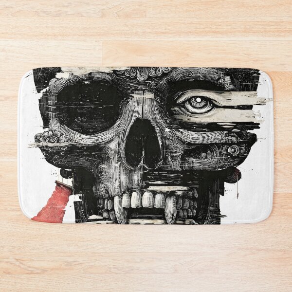 Item preview, Glitched Skull With Sacred Geometric Emblem designed and sold by Shoot-The-Moon.