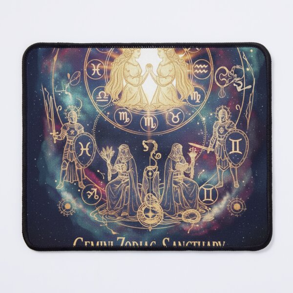 Item preview, Luxury Gemini Zodiac Sanctuary – Golden Celestial Twins designed and sold by OddballObjects.
