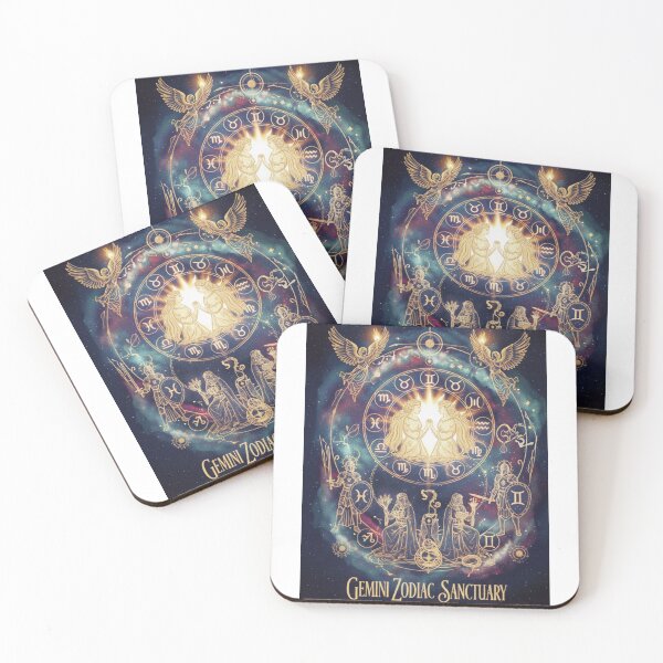 Item preview, Luxury Gemini Zodiac Sanctuary – Golden Celestial Twins designed and sold by OddballObjects.