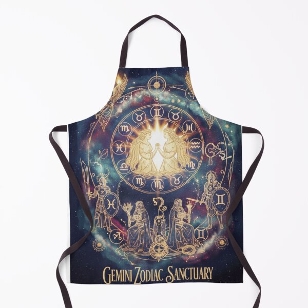 Item preview, Luxury Gemini Zodiac Sanctuary – Golden Celestial Twins designed and sold by OddballObjects.