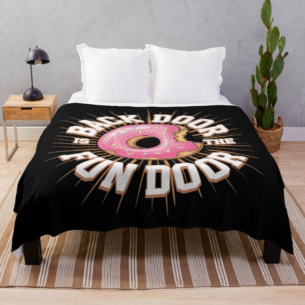 Item preview, The Back Door Is The Fun Door Dirty Adult Humor Glazed Donut1 designed and sold by angolinnArt.