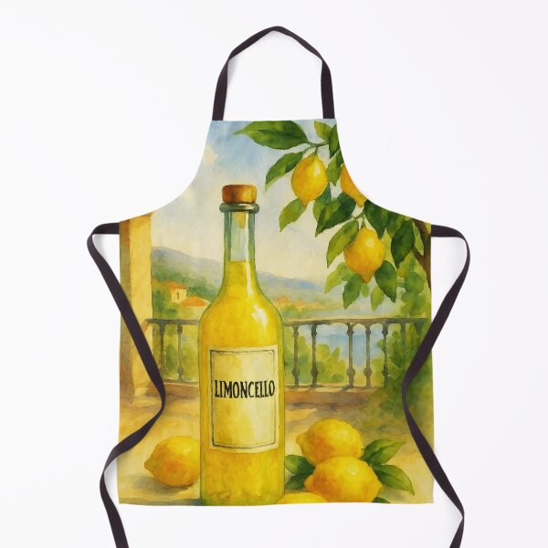 Item preview, Limoncello on the Terrace – Italian Summer Watercolor designed and sold by EmeraldeaArt.