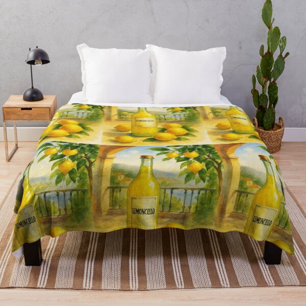 Item preview, Limoncello on the Terrace – Italian Summer Watercolor designed and sold by EmeraldeaArt.