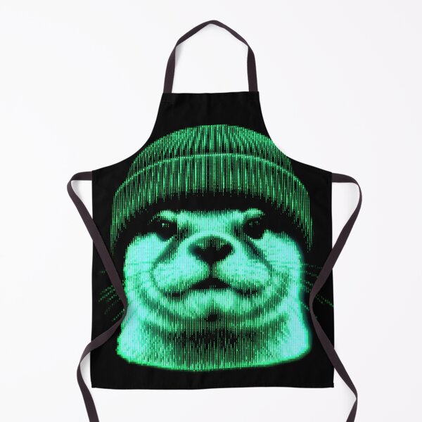Item preview, Neon Glitch Otter RetroFuture Streetwear designed and sold by graphixpolash.