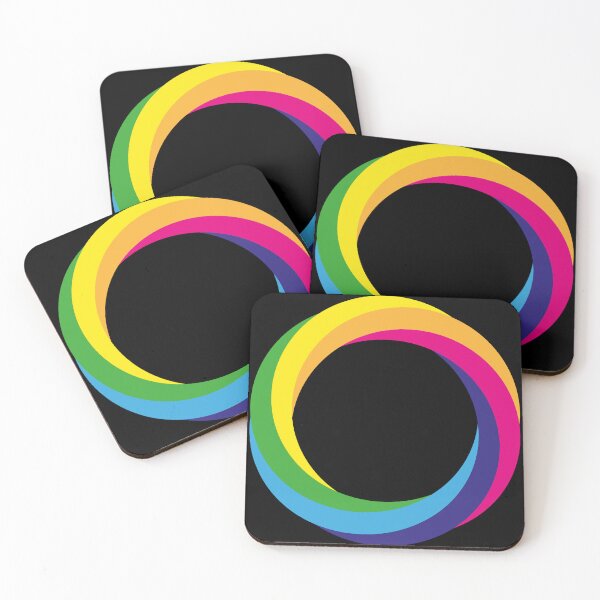 Item preview, Colorful Abstract Circle Loop – Modern Rainbow Ring Design designed and sold by ZorianArt.