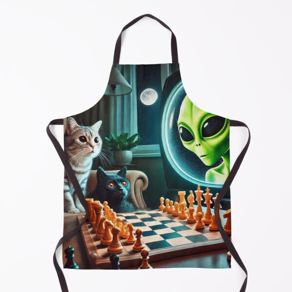 Item preview, Cosmic Chess – Cats vs Alien designed and sold by Dogandesighn.