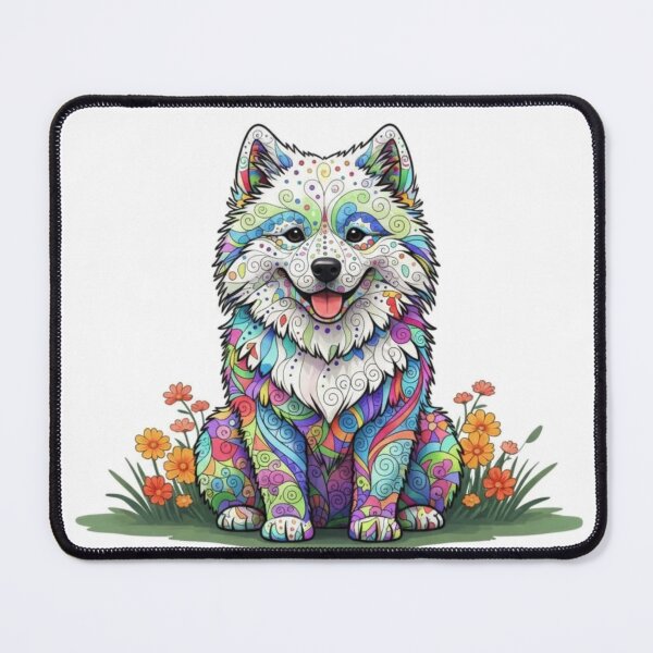 Item preview, Colorful and Fun Samoyed designed and sold by PaintedbyCarol.