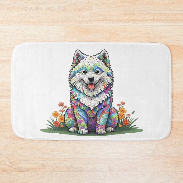 Item preview, Colorful and Fun Samoyed designed and sold by PaintedbyCarol.