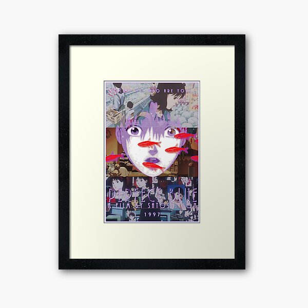 Perfect Blue Satoshi Kon Animated Film Collage Framed Art Print